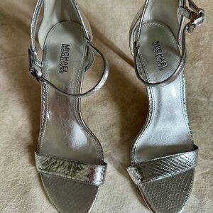 Michael Kors Metallic Silver Heels